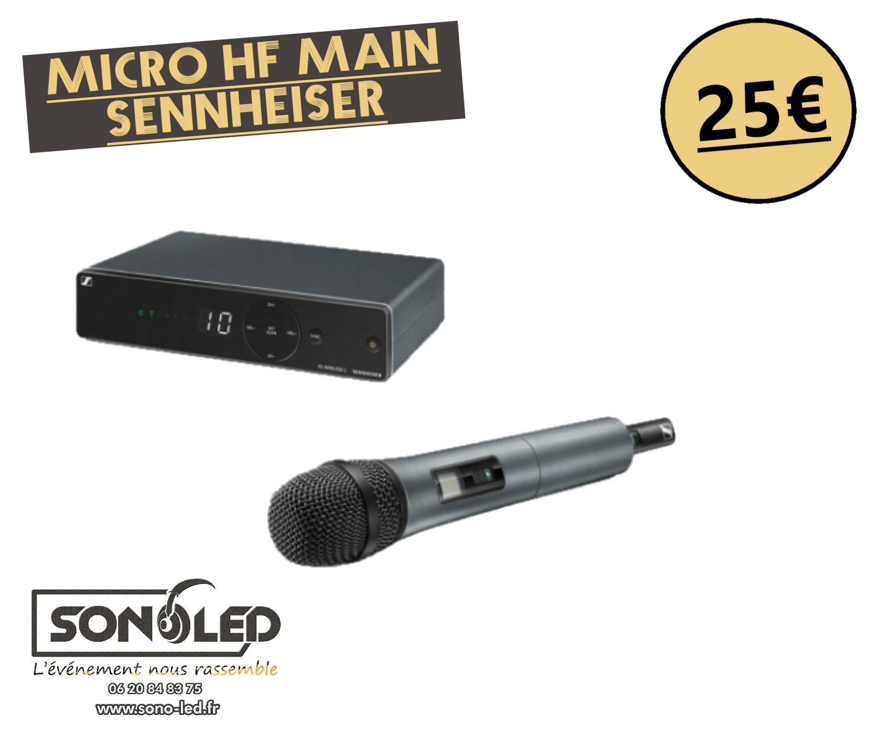 Location micro chant sans fil HF Sennheiser G3 - Lille
